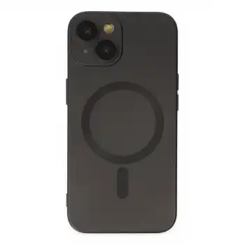 Apple İphone 14 Plus Kılıf Moshi Lens Magneticsafe Silikon - Siyah