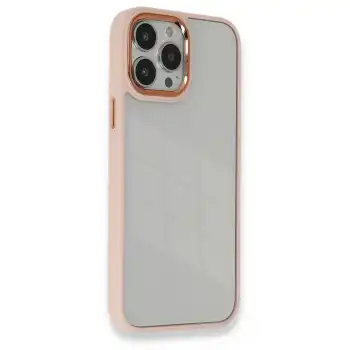 Apple İphone 14 Pro Kılıf Dora Kapak - Pudra