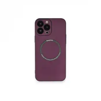 Apple İphone 14 Pro Kılıf Jack Magneticsafe Lens Silikon - Mürdüm
