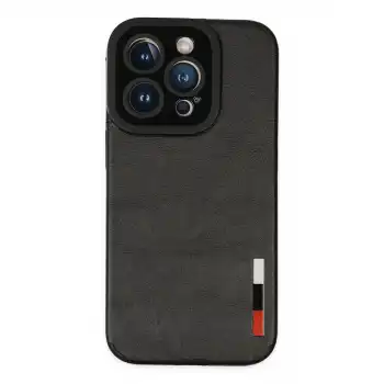 Apple İphone 14 Pro Kılıf Loop Deri Silikon - Siyah