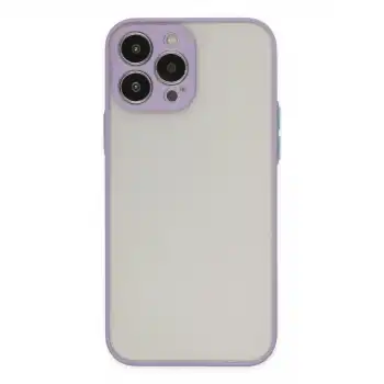 Apple İphone 14 Pro Kılıf Montreal Silikon Kapak - Mor