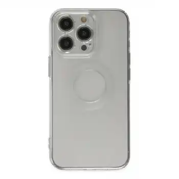 Apple İphone 14 Pro Kılıf Santa Lens Silikon - Şeffaf