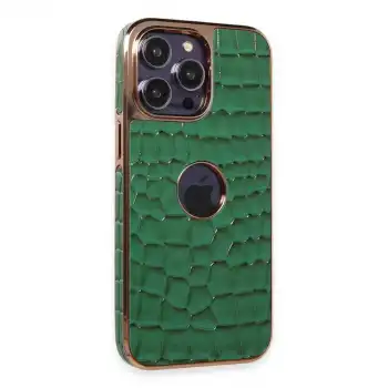 Apple İphone 14 Pro Kılıf Snake Kapak - Koyu Yeşil
