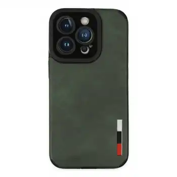 Apple İphone 14 Pro Max Kılıf Loop Deri Silikon - Yeşil