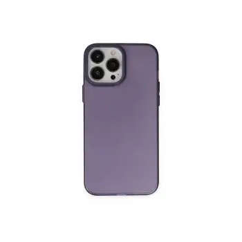 Apple İphone 14 Pro Max Kılıf Modos Metal Kapak - Derin Mor