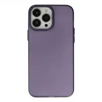 Apple İphone 14 Pro Max Kılıf Modos Metal Kapak - Mor