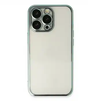 Apple İphone 14 Pro Max Kılıf Razer Lensli Silikon - Yeşil