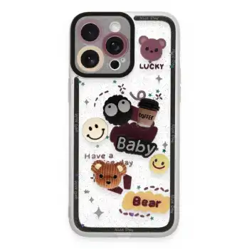 Apple İphone 14 Pro Max Kılıf Sweet Desenli Silikon Kapak - Sarı