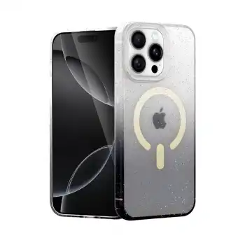 Apple İphone 14 Pro Pummel Shiny Magsafe Kapak - Siyah