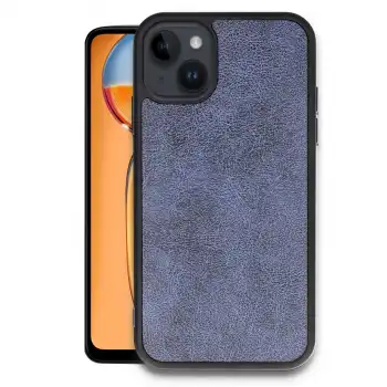 Apple İphone 15 Kılıf Aras Deri Kapak - Lacivert