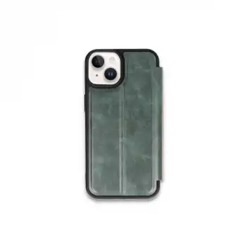 Apple İphone 15 Kılıf Flip Cover - Koyu Yeşil