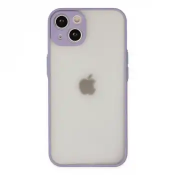 Apple İphone 15 Plus Kılıf Montreal Silikon Kapak - Mor