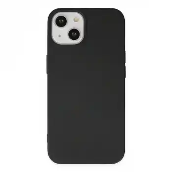 Apple İphone 15 Plus Kılıf Nano İçi Kadife Silikon - Siyah