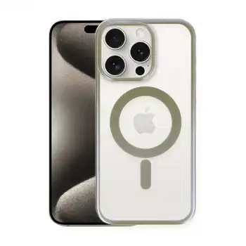 Apple İphone 15 Pro Kılıf Erozi Magsafe Kapak - Gri