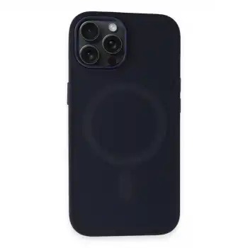 Apple İphone 15 Pro Kılıf Oslo Magsafe Kapak - Lacivert