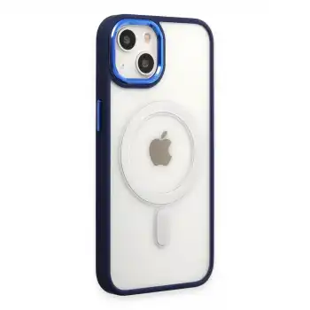 Apple İphone 15 Pro Kılıf Room Magneticsafe Silikon - Lacivert