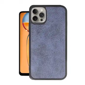 Apple İphone 15 Pro Max Kılıf Aras Deri Kapak - Lacivert