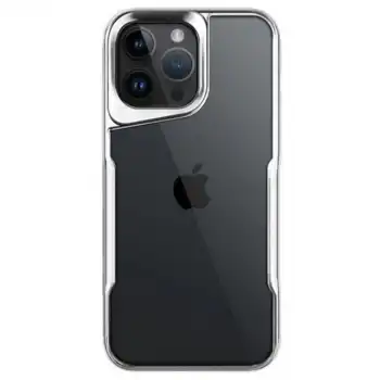Apple İphone 15 Pro Max Kılıf Boyi Silikon Kapak - Gümüş