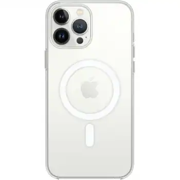 Apple İphone 15 Pro Max Kılıf Magneticsafe Şeffaf Silikon - Şeffaf