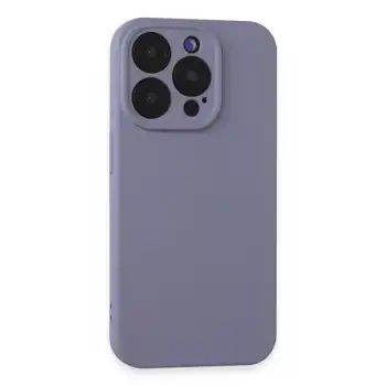 Apple İphone 15 Pro Max Kılıf Nano İçi Kadife Silikon - Lila