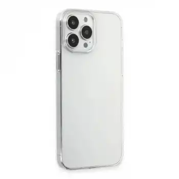 Apple İphone 15 Pro Max Kılıf Pc Sert Şeffaf Kapak - Şeffaf