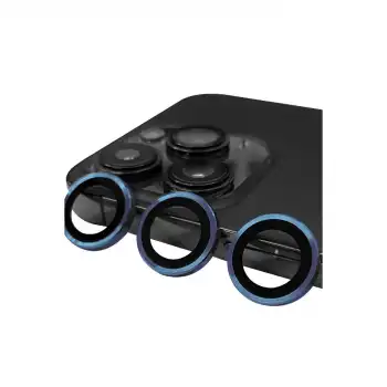 Apple İphone 15 Pro Max Raze Metal Kamera Lens - Lacivert