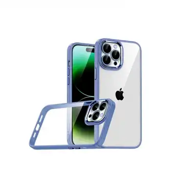 Apple İphone 15 Pro Max Razer Lensli Silikon - Açık Mavi