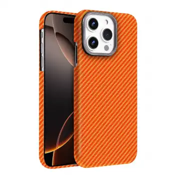 Apple İphone 15 Pro Max Vega Magsafe Kapak - Turuncu