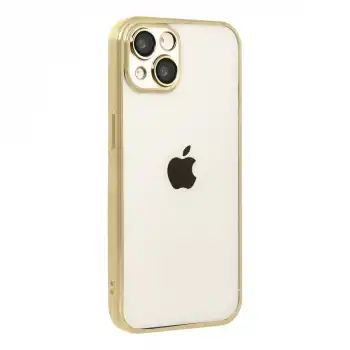 Apple İphone 15 Razer Lensli Silikon - Gold