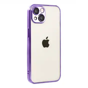 Apple İphone 15 Razer Lensli Silikon - Mor