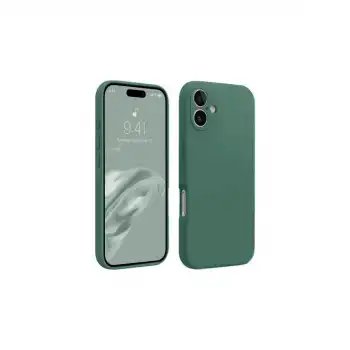 Apple İphone 16 Kılıf First Silikon - Koyu Yeşil