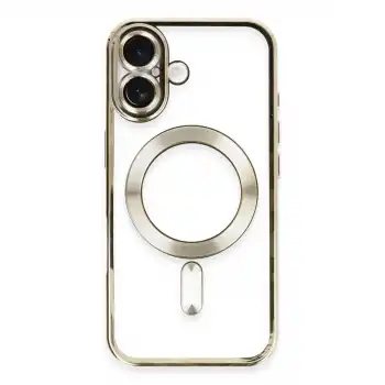 Apple İphone 16 Kılıf Kross Magneticsafe Kapak - Gold