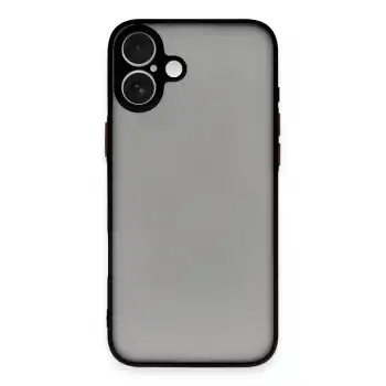 Apple İphone 16 Kılıf Montreal Silikon Kapak - Siyah