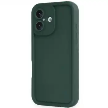 Apple İphone 16 Kılıf Viera Silikon - Koyu Yeşil