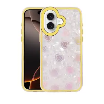 Apple İphone 16 Lumi Desenli Kapak - Sarı