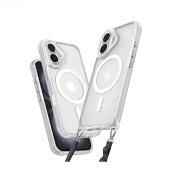 Apple İphone 16 Plus Kılıf Enka Magsafe Silikon Kılıf - Şeffaf