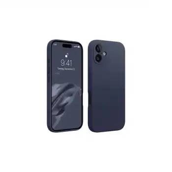 Apple İphone 16 Plus Kılıf First Silikon - Lacivert