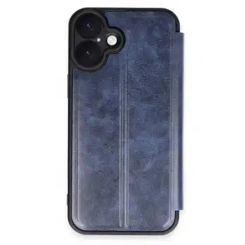 Apple İphone 16 Plus Kılıf Flip Cover - Lacivert