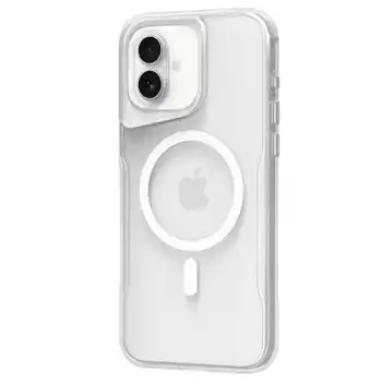 Apple İphone 16 Plus Kılıf Pc Poso Magsafe Kapak - Şeffaf