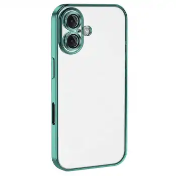Apple İphone 16 Plus Kılıf Razer Lensli Silikon - Turkuaz