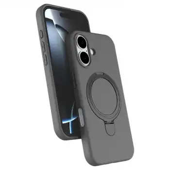 Apple İphone 16 Plus Regal Magsafe Standlı Kapak - Titan Gri