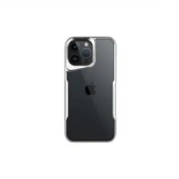 Apple İphone 16 Pro Kılıf Boyi Silikon Kapak - Gümüş