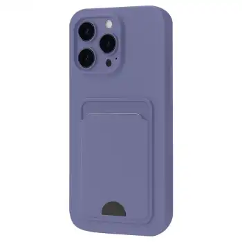 Apple İphone 16 Pro Kılıf Kelvin Kartvizitli Silikon - Lila