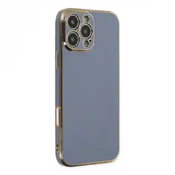 Apple İphone 16 Pro Kılıf Volet Silikon - Mavi