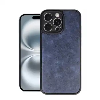 Apple İphone 16 Pro Max Kılıf Aras Deri Kapak - Lacivert
