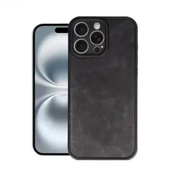 Apple İphone 16 Pro Max Kılıf Aras Deri Kapak - Siyah