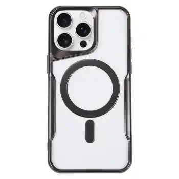 Apple İphone 16 Pro Max Kılıf Boyi Magsafe Silikon Kapak - Siyah