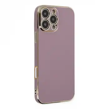 Apple İphone 16 Pro Max Kılıf Volet Silikon - Mor