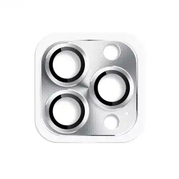 Apple İphone 16 Pro Max Pers Alüminyum Kamera Lens - Gümüş