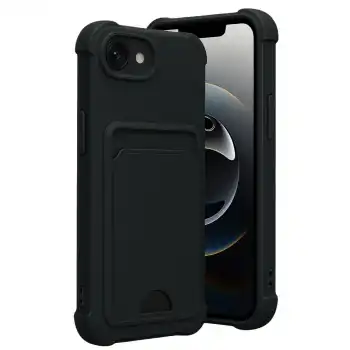 Apple İphone 16e Kelvin Kartvizitli Silikon - Siyah